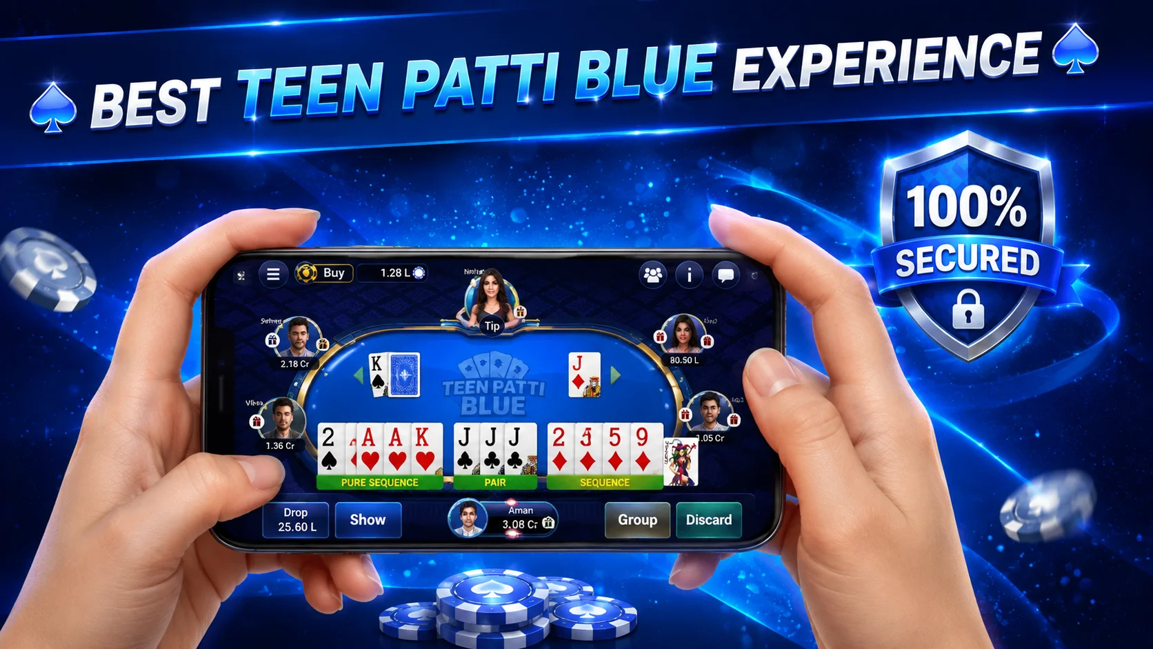 Secured Teen Patti Blue